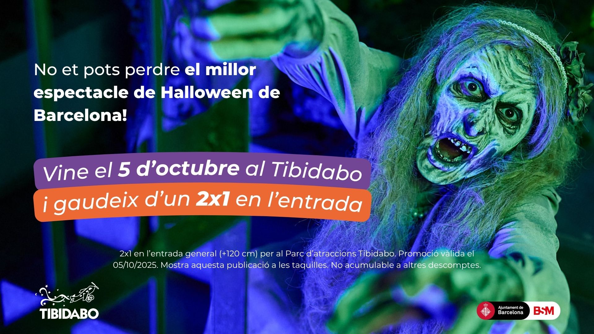 Tibidabo 2x1 Barcelona Halloween